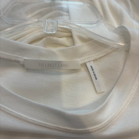 Helmut Lang Twist Back White Long Sleeve Tee - Picture 4 of 7